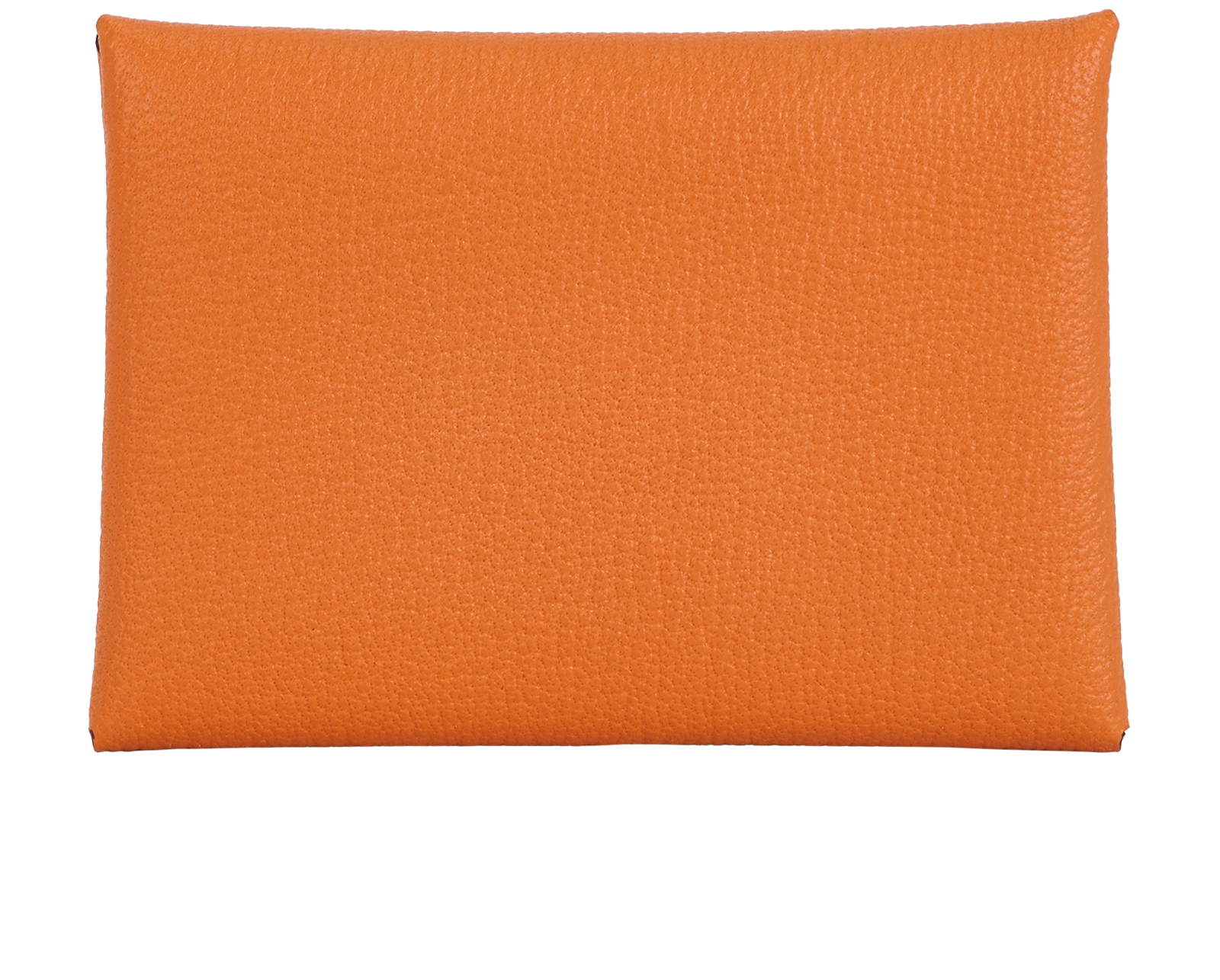 Hermes Calvi Duo Cardholder, &pound;295, Accessories, Orange, Leather, Back view